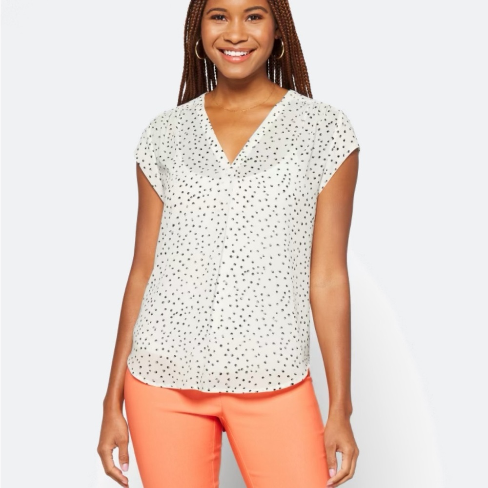 Monday Fun Lillian V Neck Blouse in Size XL